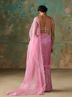 Load image into Gallery viewer, Gardenia Pink Organza Tissue Saree Set
