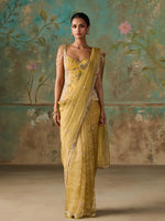Load image into Gallery viewer, Soline Lime Tissue Saree Set
