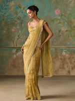 Load image into Gallery viewer, Soline Lime Tissue Saree Set
