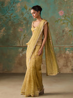Load image into Gallery viewer, Soline Lime Tissue Saree Set
