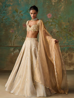 Load image into Gallery viewer, Aureline Ivory Lehenga Set
