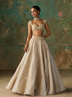 Load image into Gallery viewer, Aureline Ivory Lehenga Set
