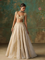 Load image into Gallery viewer, Aureline Ivory Lehenga Set

