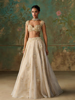 Load image into Gallery viewer, Aureline Ivory Lehenga Set
