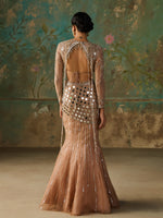 Load image into Gallery viewer, Halo Gold Lehenga Set
