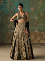 Load image into Gallery viewer, Vespera Black Lehenga Set
