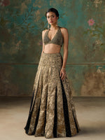 Load image into Gallery viewer, Vespera Black Lehenga Set
