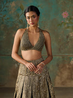 Load image into Gallery viewer, Vespera Black Lehenga Set
