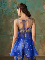 Load image into Gallery viewer, Iriah Royal Blue Sharara Set
