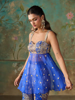 Load image into Gallery viewer, Iriah Royal Blue Sharara Set
