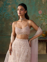 Load image into Gallery viewer, Elarose Vanilla Pink Lehenga Set
