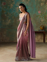 Load image into Gallery viewer, Demy Rose Saree Set
