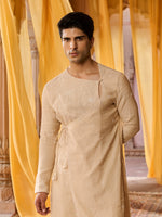 Load image into Gallery viewer, Avira Pearl White Angrakha Kurta Set
