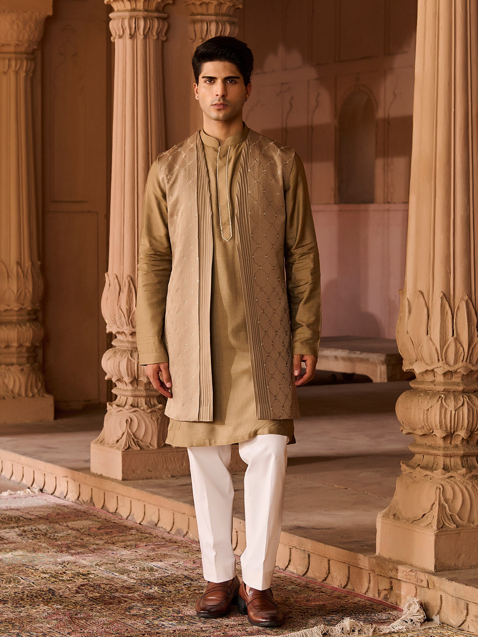 Verdant Olive Jacket Set