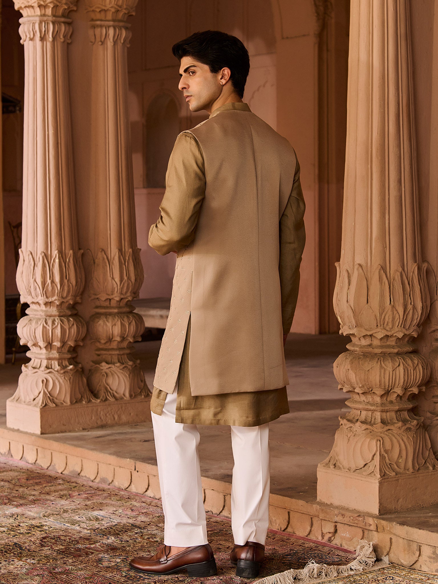 Verdant Olive Jacket Set