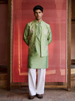 Load image into Gallery viewer, Alvinea Floral Green Jacket Set

