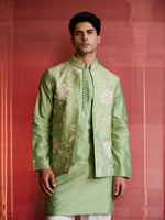 Load image into Gallery viewer, Alvinea Floral Green Jacket Set
