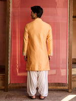 Load image into Gallery viewer, Lumen Orange Mirror Kurta Set
