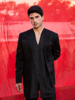 Load image into Gallery viewer, Onyric Black Floral Jacket Set
