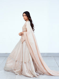 Kliantha Gold Tissue Lehenga Set