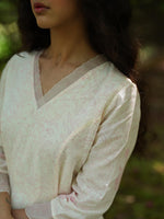 Load image into Gallery viewer, Sakura Ivory Kurta Set
