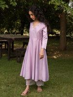 Load image into Gallery viewer, Rainbow Lilac Kurta Set
