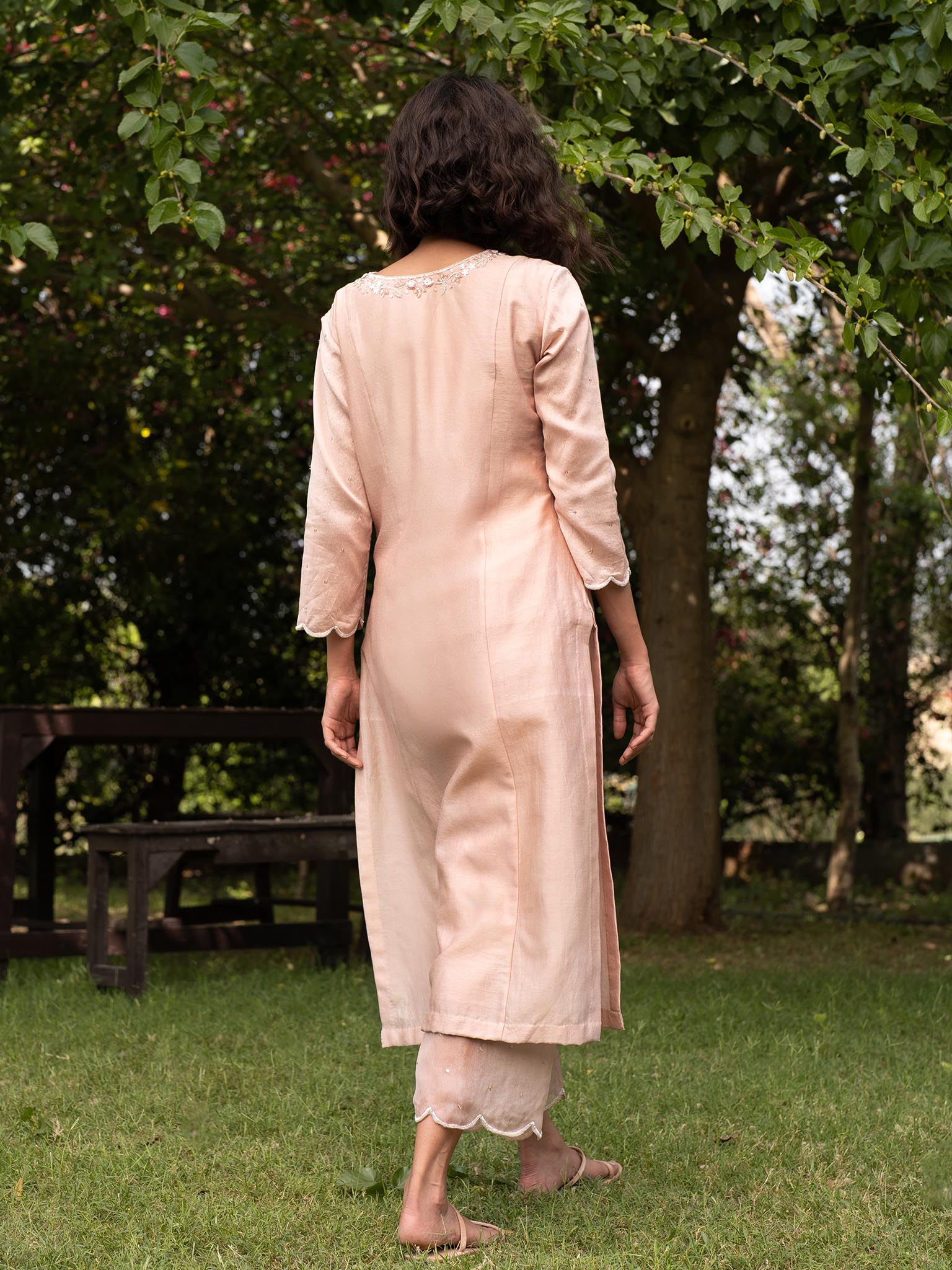 Nude Rose Kurta Set