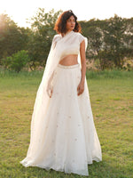 Load image into Gallery viewer, Chand Off-White Lehenga Set
