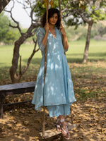 Load image into Gallery viewer, Sakura Powder Blue Kurta Set
