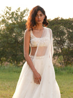 Load image into Gallery viewer, Chand Off-White Lehenga Set
