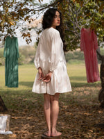 Load image into Gallery viewer, Daydream White Handloom Dress
