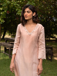 Nude Rose Kurta Set