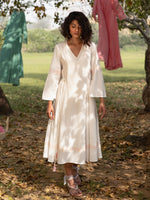 Load image into Gallery viewer, White Moon Handloom Dress
